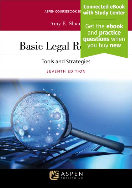 Basic Legal Research: Tools and Strategies [Connected Casebook] (Aspen Coursebook) cover