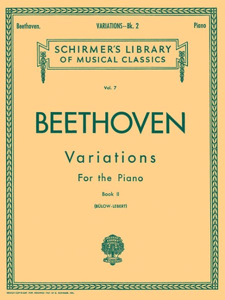 Variations - Book 2: Schirmer Library of Classics Volume 7 Piano Solo