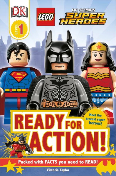 DK Readers L1: LEGO DC Super Heroes: Ready for Action! (DK Readers Level 1) cover