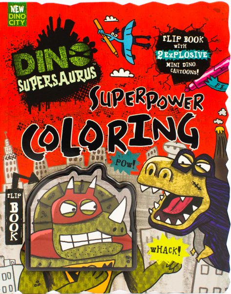Dino Supersaurus Superpower Coloring cover