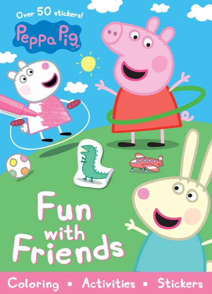 Peppa Pig Fun with Friends (Sticker Scenes & Coloring Book)