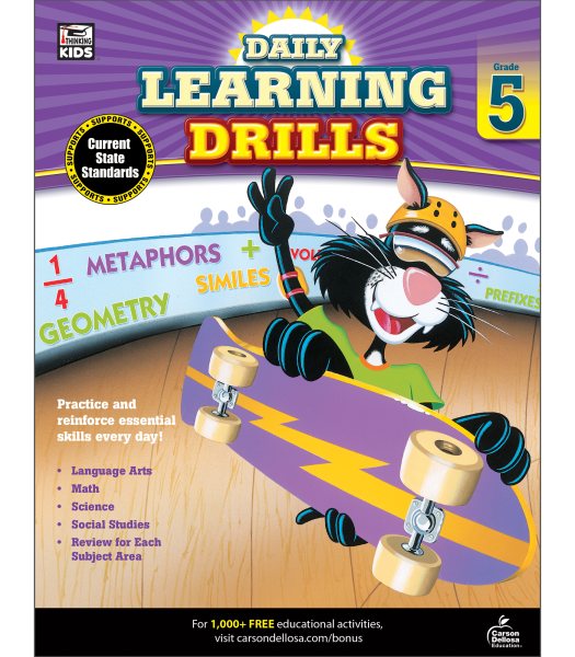 Daily Learning Drills, Grade 5 cover