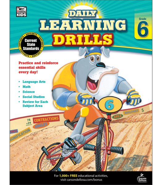 Daily Learning Drills, Grade 6 cover