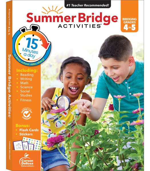 Summer Bridge Activities | Bridging Grades 4-5 | Summer Learning Workbook | 160pgs cover