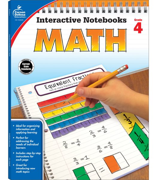 Carson Dellosa | Math Interactive Notebook | 4th Grade, 96pgs (Interactive Notebooks)