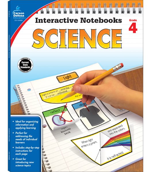 Carson Dellosa | Science Interactive Notebook | 4th Grade, 96pgs (Interactive Notebooks)