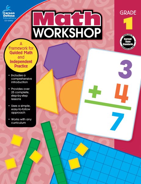 Carson-Dellosa Math Workshop Resource Book, Grade 1