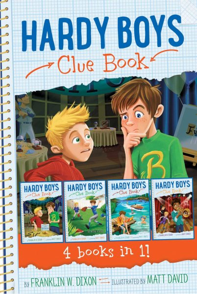 Hardy Boys Clue Book 4 books in 1!: The Video Game Bandit; The Missing Playbook; Water-Ski Wipeout; Talent Show Tricks