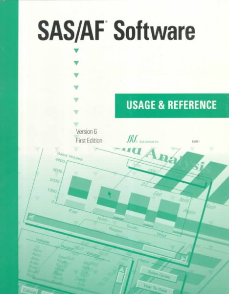 Sas/Af Software: Usage and Reference, Version 6 cover