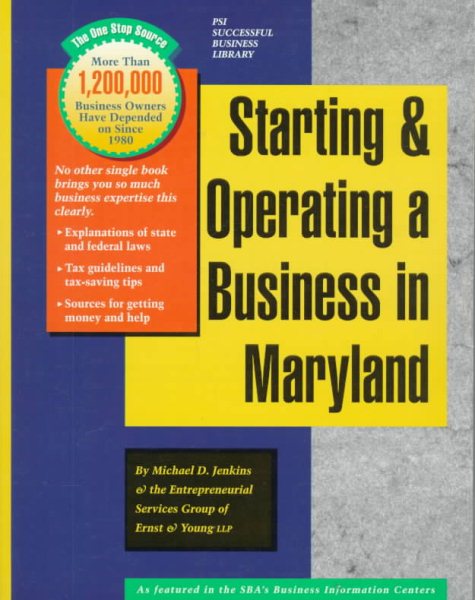 Starting and Operating a Business in Maryland: A Step-By-Step Guide (PSI BUSINESS) cover
