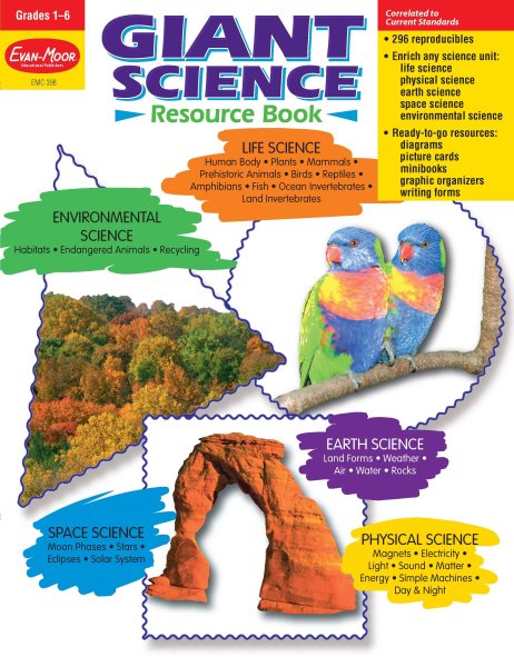 Evan-Moor Giant Science Teacher Resource Book, Grade 1 to 4 cover