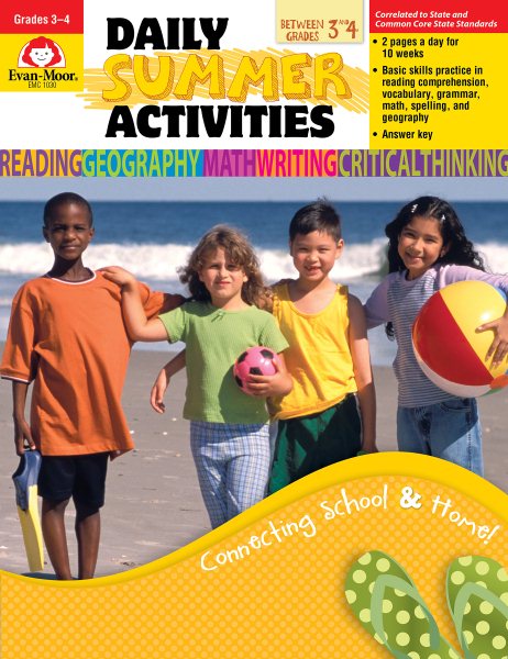 Daily Summer Activities, Moving From Third To Fourth Grade