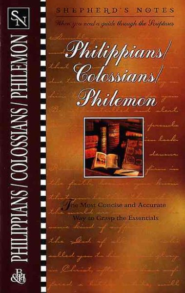 Shepherd's Notes: Philippians, Colossians & Philemon cover