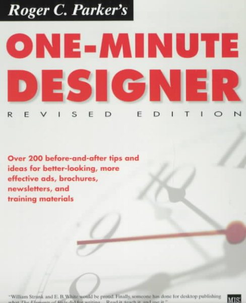 Roger C. Parker's One-Minute Designer cover