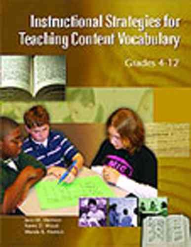 Instructional Strategies for Teaching Content Vocabulary; Grades 4-12 cover