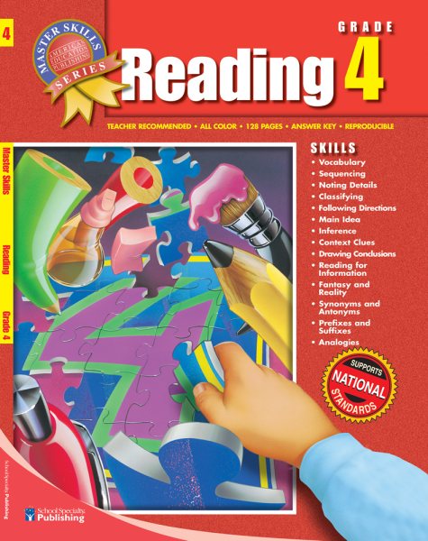 Master Skills Reading, Grade 4 cover
