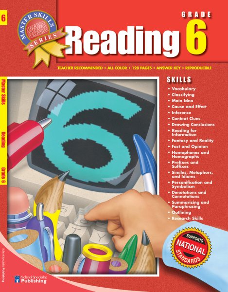 Master Skills Reading, Grade 6 cover