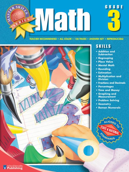 Master Skills Math, Grade 3 cover