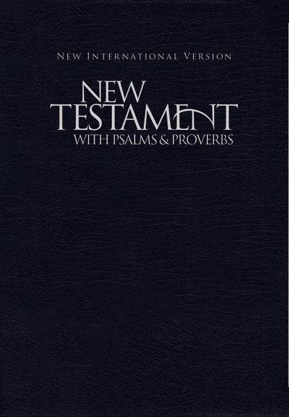 NIV, New Testament with Psalms and Proverbs, Pocket-Sized, Paperback, Blue cover