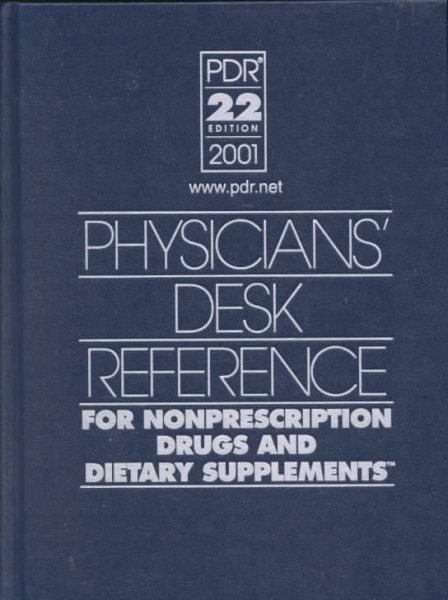PDR 22 Edition 2001 Physician's Desk Reference For NonPrescription Drugs and Dietary Supplements cover