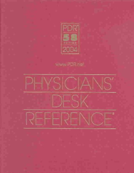 Physicians' Desk Reference: Hospital Library 2004