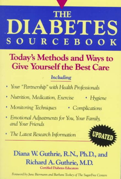 The Diabetes Sourcebook: Today's Methods and Ways to Give Yourself the Best Care cover