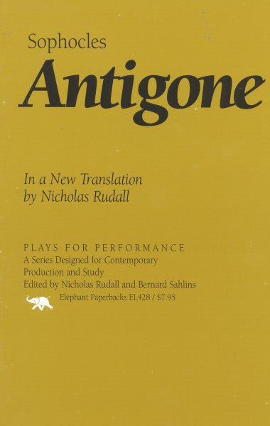Antigone: In a New Translation (Plays for Performance Series) cover