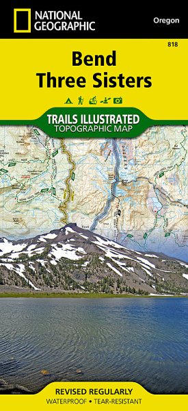 Bend, Three Sisters Map (National Geographic Trails Illustrated Map, 818) cover