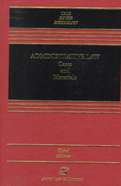 Administrative Law: Cases and Materials (Casebook) cover