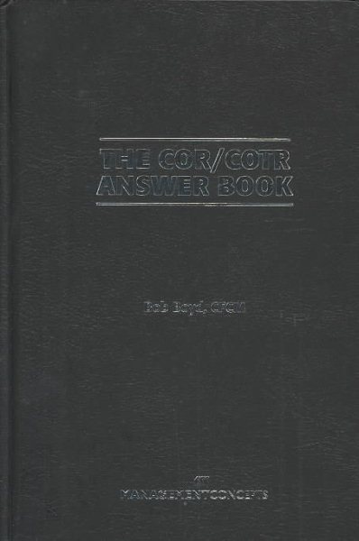 The Cor/Cotr Answer Book cover