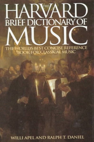 Harvard Brief Dictionary of Music Dictionary cover