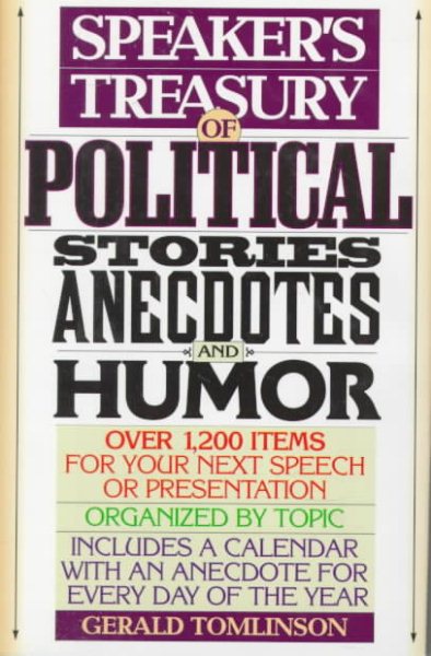 Speaker's Treasury of Political Stories, Anecdotes and Humor cover