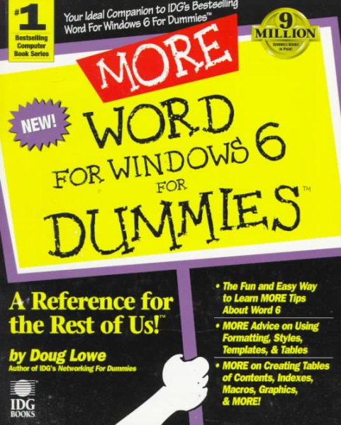 More Word for Windows 6 for Dummies (For Dummies (Computer/Tech))