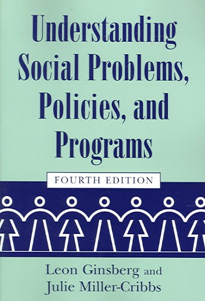 Understanding Social Problems, Policies, and Programs (Social Problems and Social Issues) cover