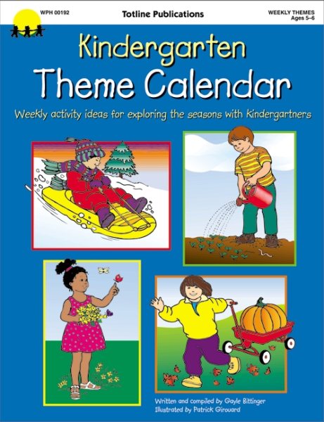 Kindergarten Theme Calendar cover