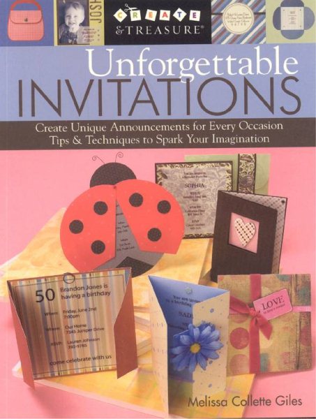 Unforgettable Invitations: Create Unique Announcements for Every Occasion Tips & Techniques to Spark Your Imagination (Create & Treasure (C&T Publishing)) cover