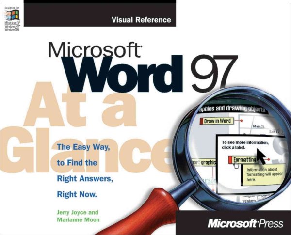 Microsoft Word 97 at a Glance (At a Glance (Microsoft)) cover