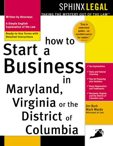 How to Start a Business in Maryland, Virginia, or the District of Columbia cover