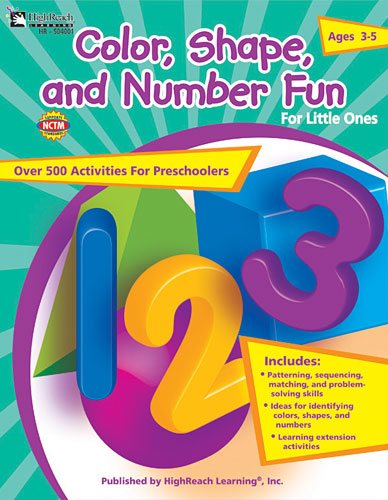 Color, Shape, and Number Fun for Little Ones, Grades Preschool - PK cover