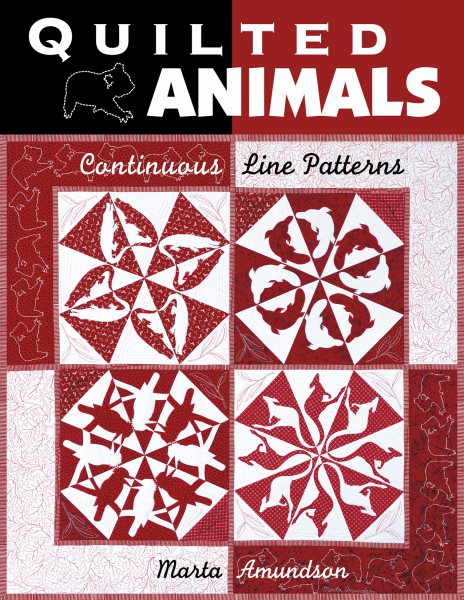 Quilted Animals: Continuous Line Patterns cover