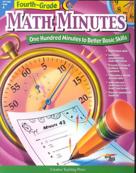 Creative Teaching Press Math Minutes Book, Grade 4 cover