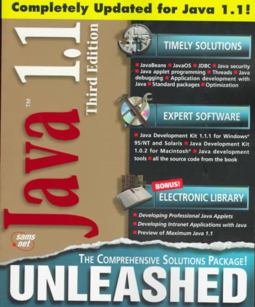 Java 1.1 Unleashed cover