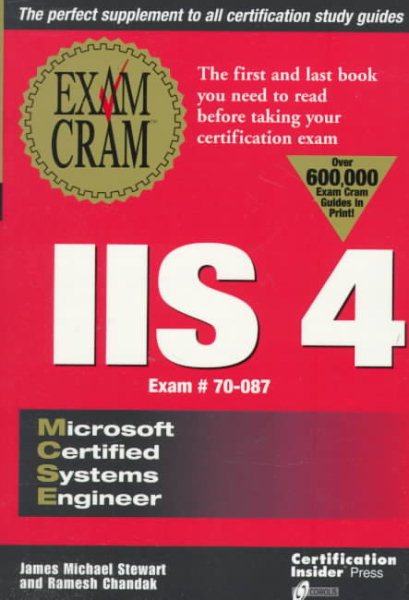 MCSE IIS 4 Exam Cram cover