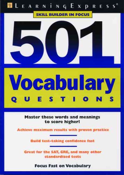 501 Vocabulary Questions (Skill Builder in Focus) cover