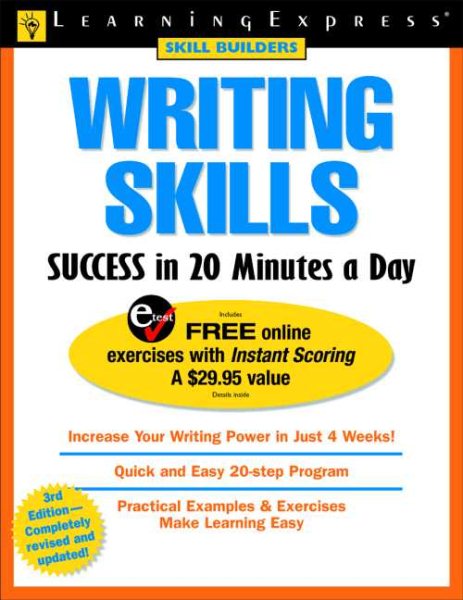 Writing Skills Success in 20 Minutes a Day (Skill Builders) cover