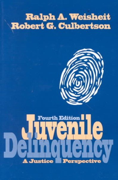 Juvenile Delinquency: A Justice Perspective cover