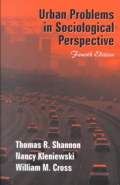 Urban Problems in Sociological Perspective cover