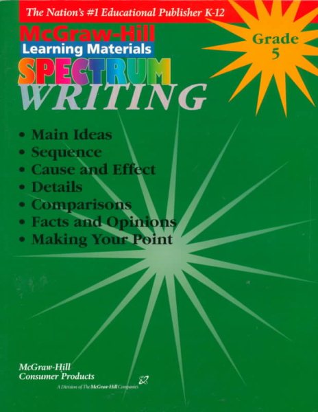 Writing Grade 5 (McGraw-Hill Learning Materials Spectrum) cover