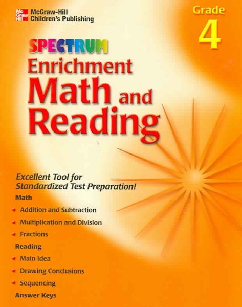 Spectrum Enrichment Math and Reading, Grade 4