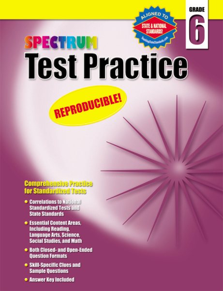 Spectrum Test Practice, Grade 6 cover